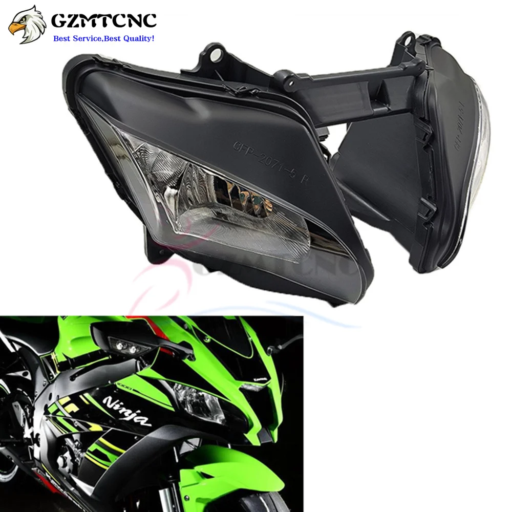 16 20 ZX10R Headlight Headlamp Assembly Head Light Waterproof Motorcycle For Kawasaki Ninja ZX