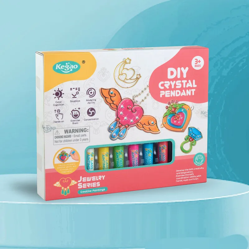 Crystal Color DIY Handmade Light Transmittting Graffiti Safety Ring