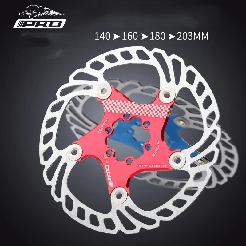 

6 Bolts IIIPRO Mountain Bike Stainless Steel 140mm 160mm 180mm 203mm Floating Disc Brake Rotor Bicycle Parts