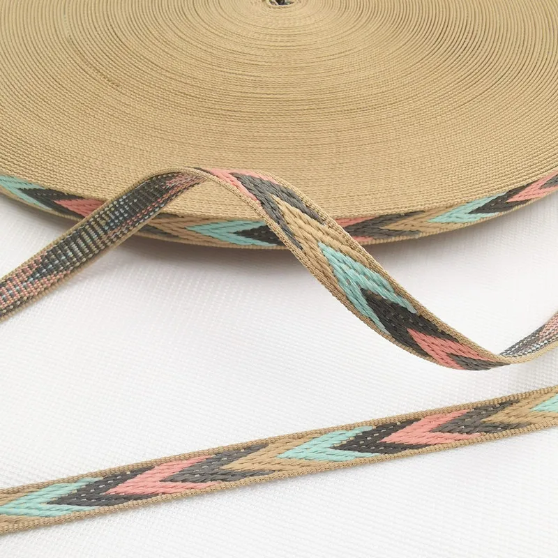 5 Yards 1/2“ 10MM~13MM Embroidered Jacquard Ribbons 5