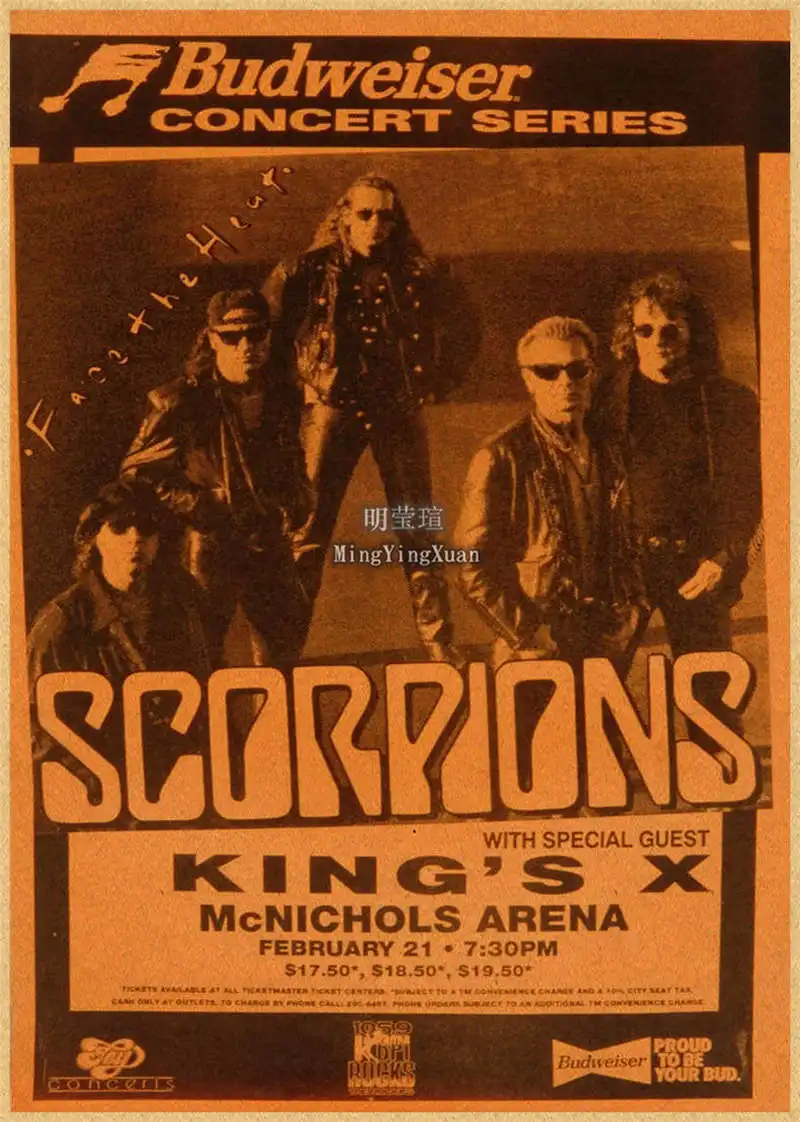 Scorpions Band Poster Wall Art Posters Decoration Art Poster