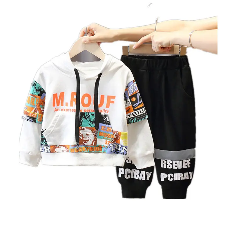 

Toddler Tracksuit Baby Girls Boys Clothes 2022 Autumn Spring Children Clothing Casual Suit Outfit Boys Hoodie + Pants Sport Suit