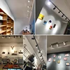 Led Track Light Set COB Track Lighting 3 colorchangable Wall Lamp Rail  110V Spot Lights Led 30W Spotlight Clothing Store Shop 5