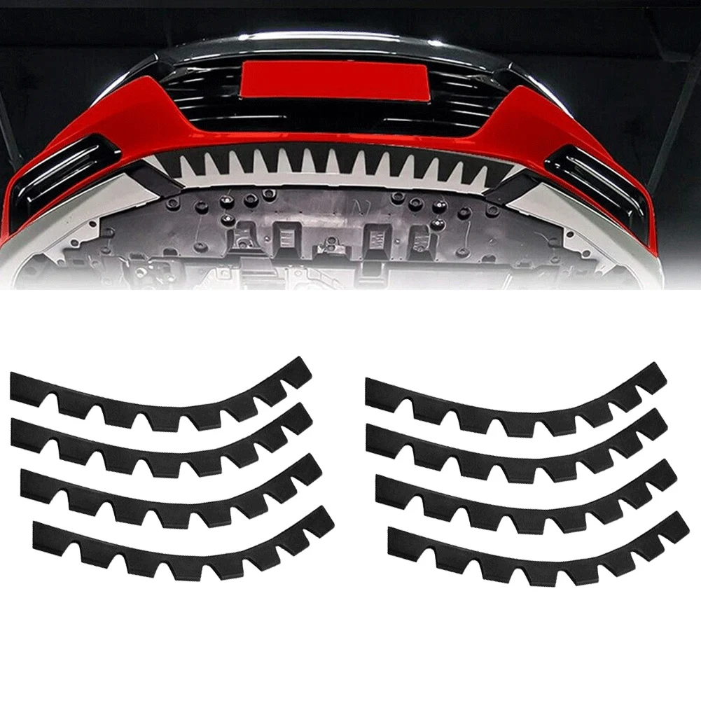 8PCS Auto Front Stoßstange Kratzen Schutz Anti-Scratch Kit Kratzen Protector Skid Platte DIY Protector Kit Auto vorne Lip Dekorative Streifen – Detail 2