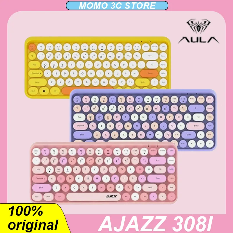 Клавиатура Ajazz 308i Механическая Беспроводная с поддержкой Bluetooth и 84 клавишами