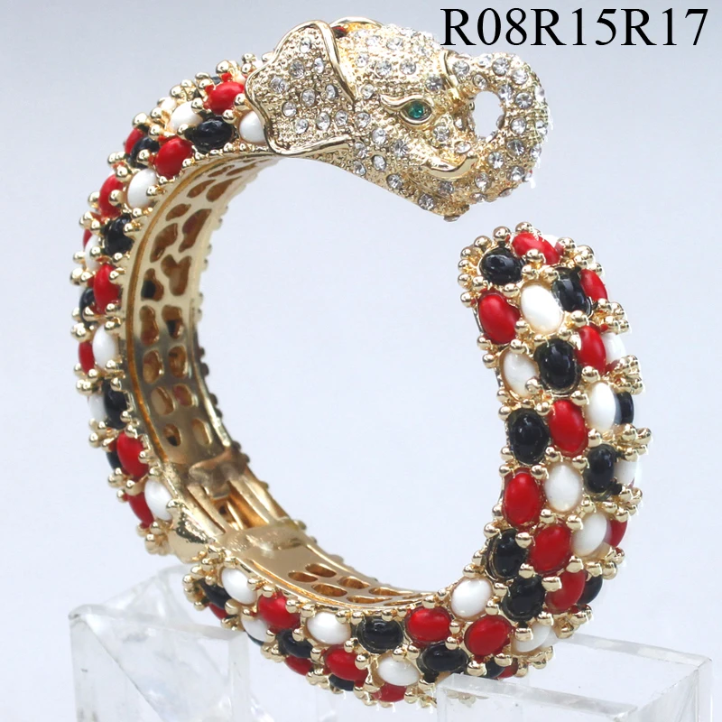 GrayBirds Fashion Jewelry Luxury Animal Bracelets Springs Bangles For Women Elephant Resin Material More Colors In Stock