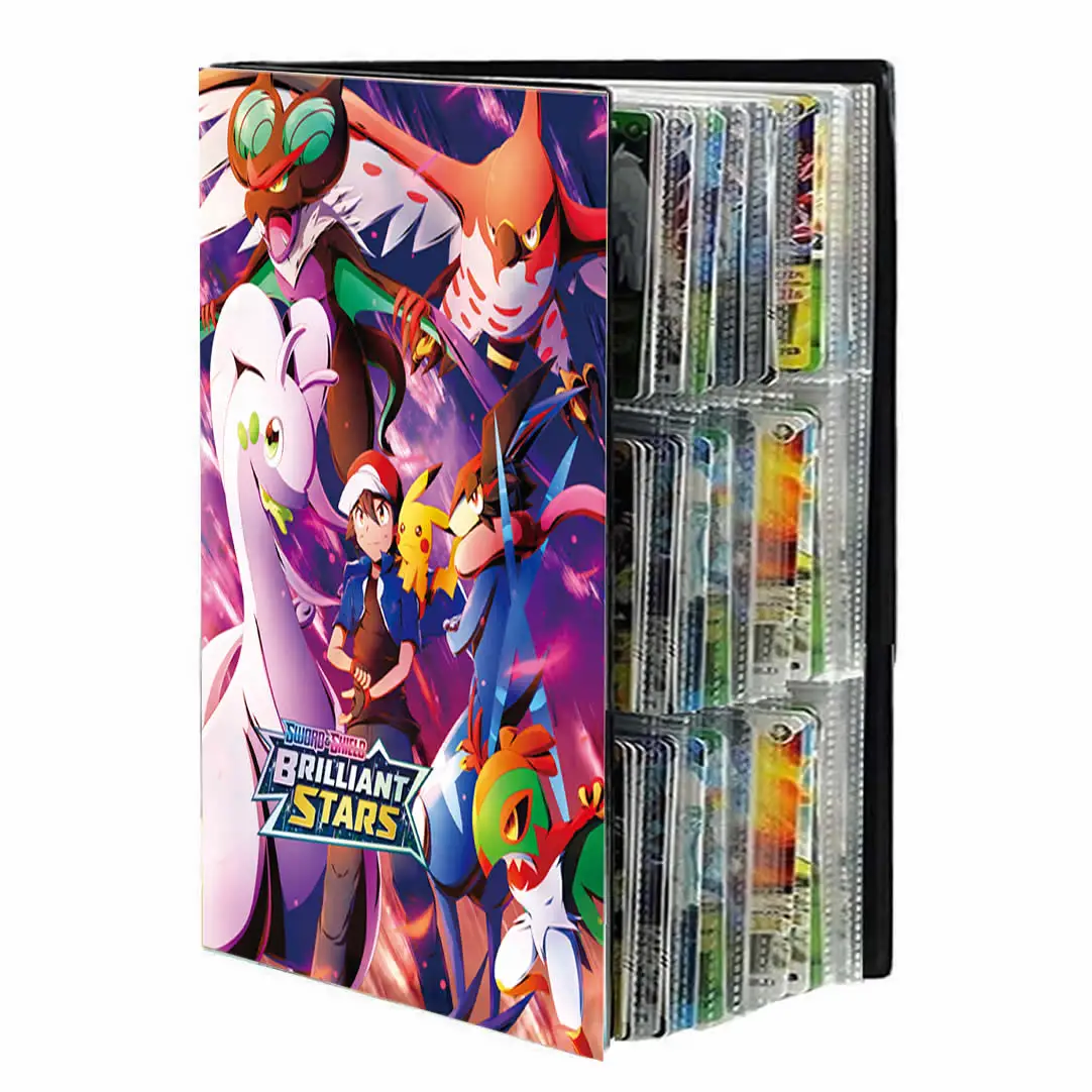 9 Pocket Cards Album Holder Cartoon 432 Card  Anime Map Game Collection Binder Book Folder Top Toys Gift for Kids