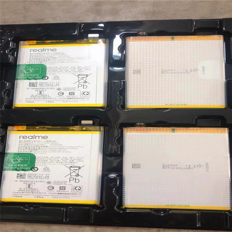 

В наличии 2023 Дата производства для Realme BLP807 аккумулятор 4900 мАч замена большой емкости + номер отслеживания