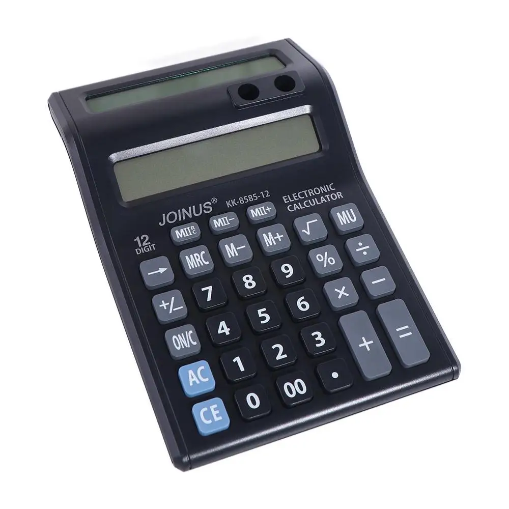Mengshen Grote rekenmachine, 12 cijfers, lcd-display, zonnebatterij, dubbele voeding, speciale financiële rekenmachine, multifunctionele bureaurekenmachine met standaardfunctie