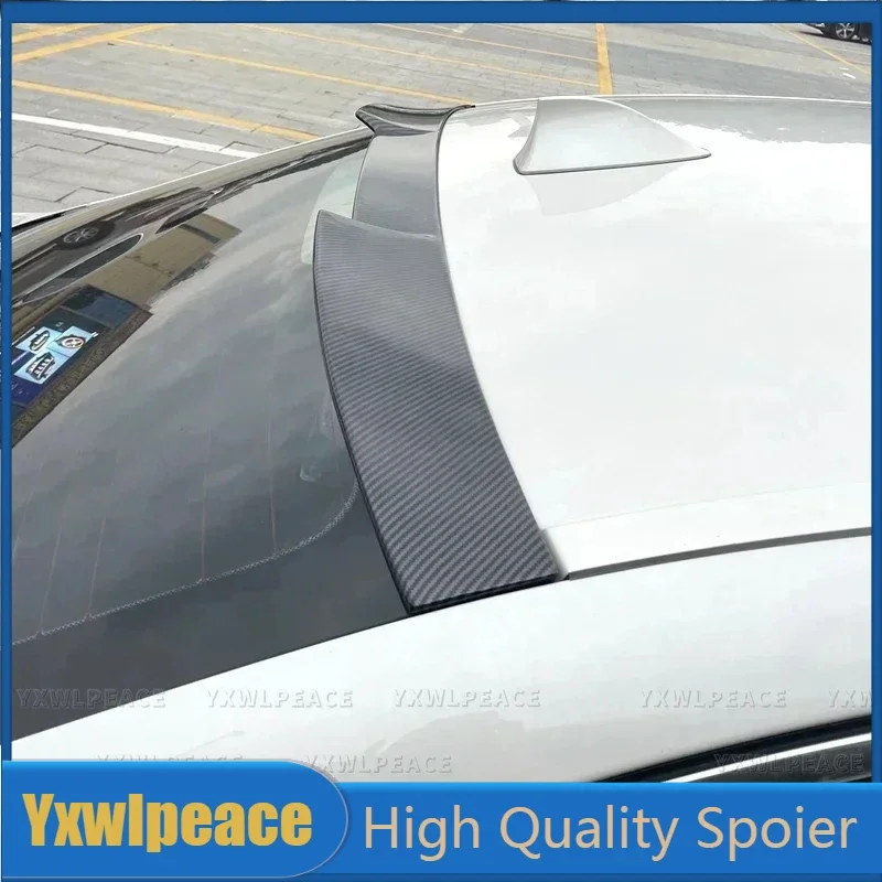 

ABS Glossy Black/Carbon Fiber Look Rear Window Roof Spoiler Car Accessories For BMW F10 5 Series Spoiler 528i 535i 2011- 2017