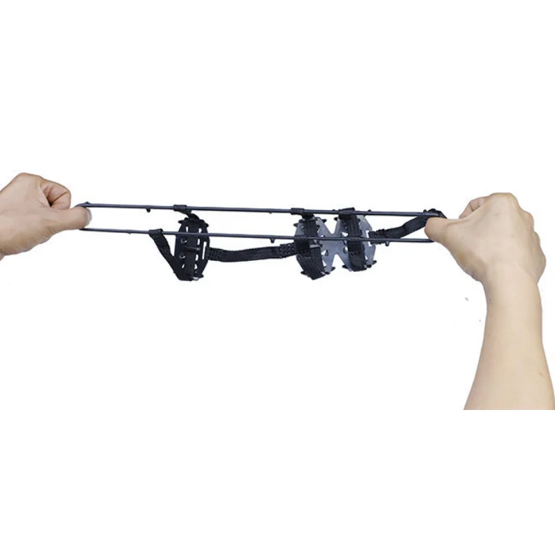 24 Teeth Manganese Steel Anti-skating Crampons Outdoor Ice Climbing Anti-fall Shoe Covers Snow Road Grip Winter Shoe Spikes