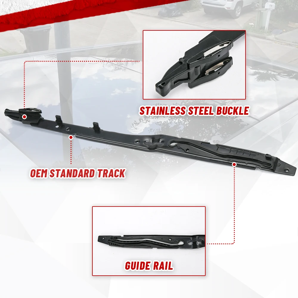 2017-2019 Ford F250 F350 F450 Sunroof Track Assembly Repair Kit FL3Z-1651071-A FL3Z-1651071-B Generic
