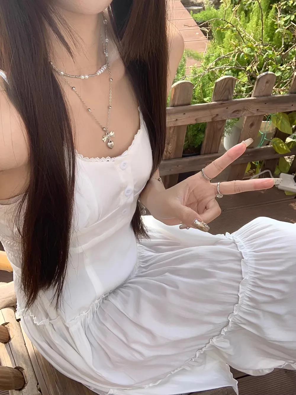 French Elegant Dresses for Women Solid Spaghetti Strap Summer New Ruffles A-line Casual Korean Chic Midi Vestidos Mujer