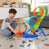 HOT WHEELS Track Toy Racing Track Children's Men's Wind and Fire Wheel Electric Four Ring Impact Track Remote Control Car Track