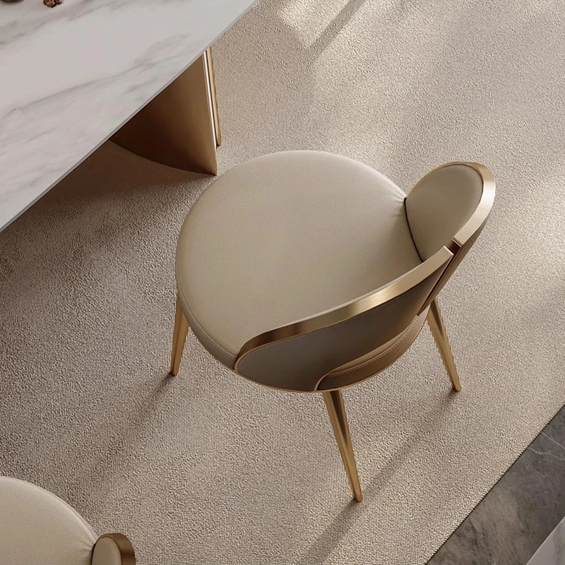 

Floor Kitchen Metal Dining Chairs Modern Nordic Mobile Luxury Dining Chairs Office Design Muebles De Cocina Home Decorations