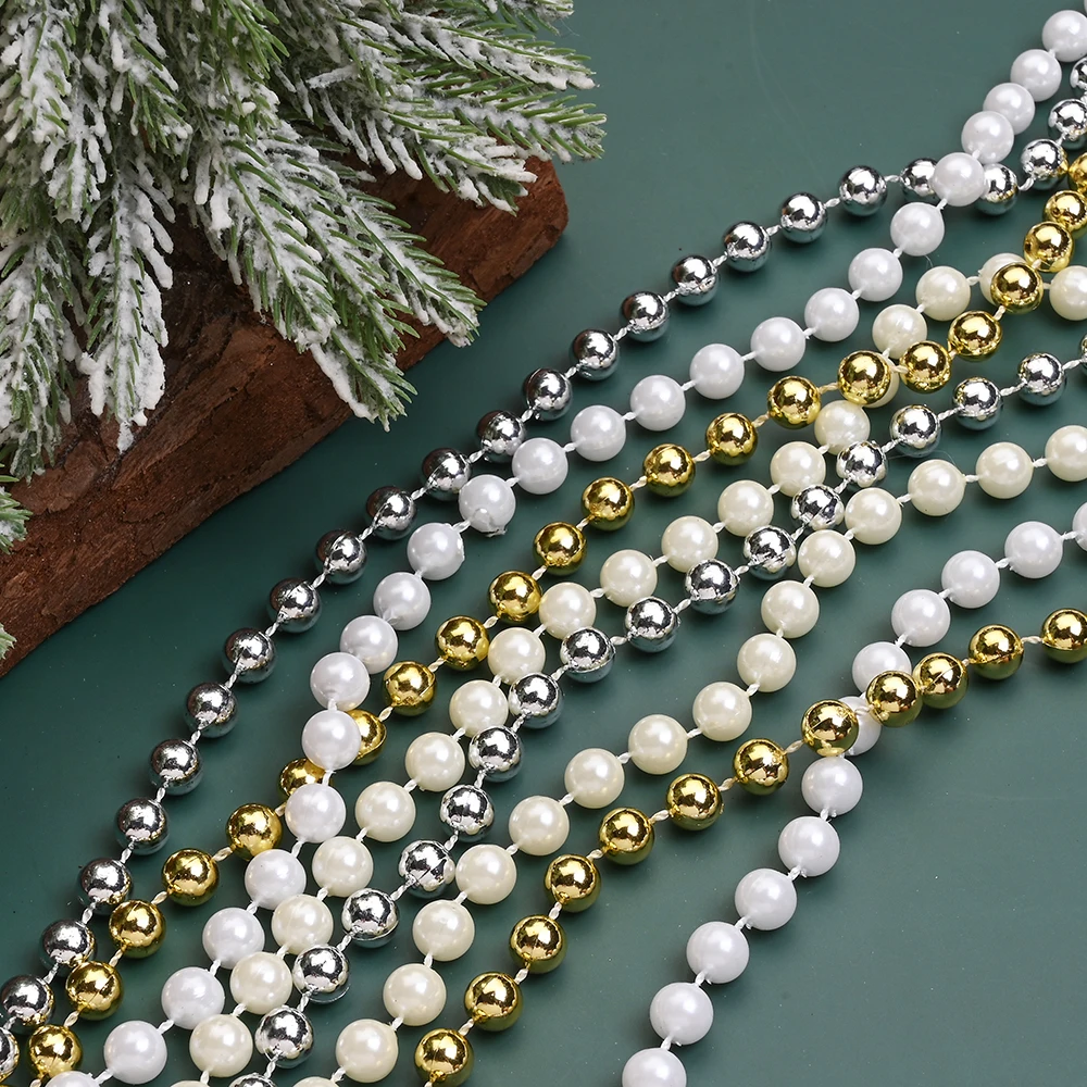 2yard 6/8/10mm Acryl Perlen Kette Armband Halskette Zubehör für Schmuck Machen DIY Weihnachten Baum urlaub Party Dekoration – Detail 8