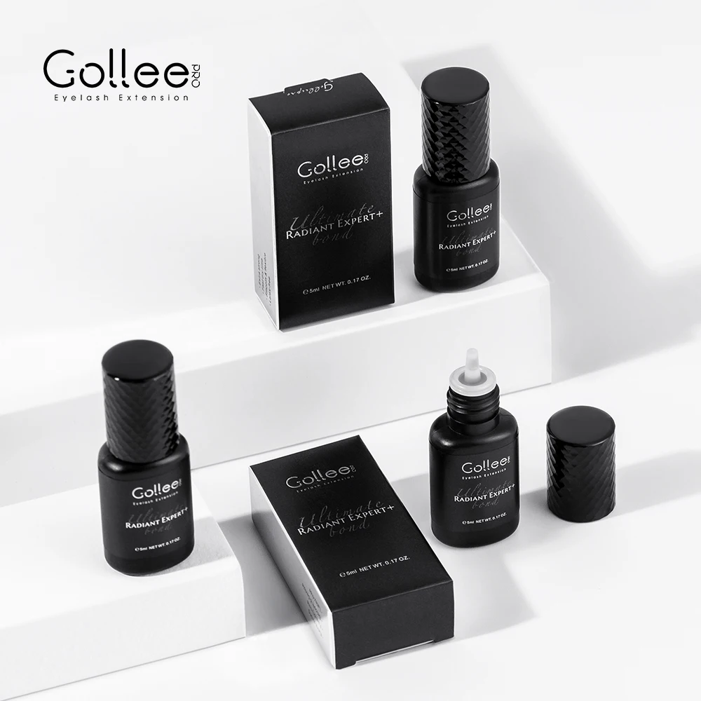 Gollee 0.5-1s Fast drying lashes glue Latex-free Eyelash Extensions Glue Professional Waterproof eyelash Lash extension supplies 6