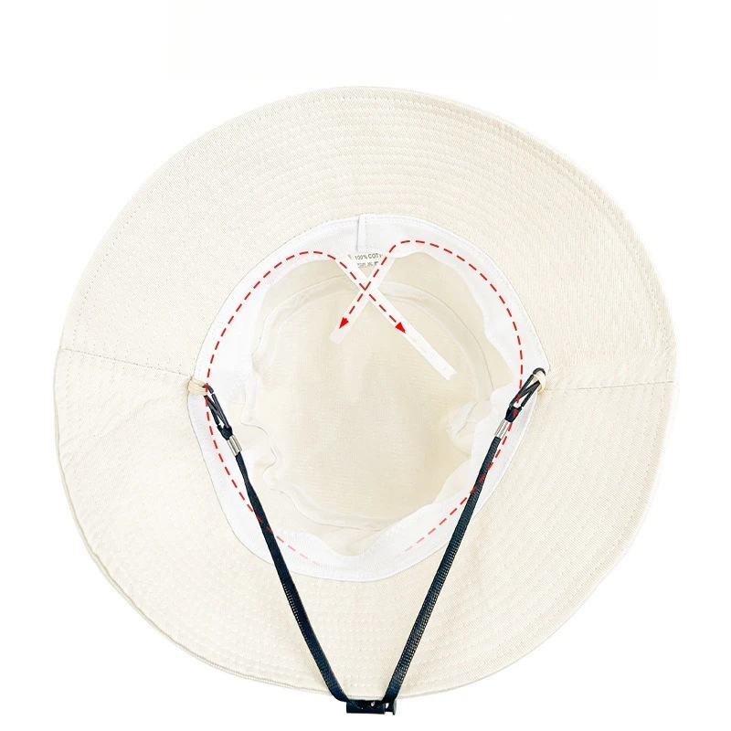 Women Bucket Hat Big Wide Brim Outdoor Soft Cotton Solid Color Sun Hat Portable Foldable Cap
