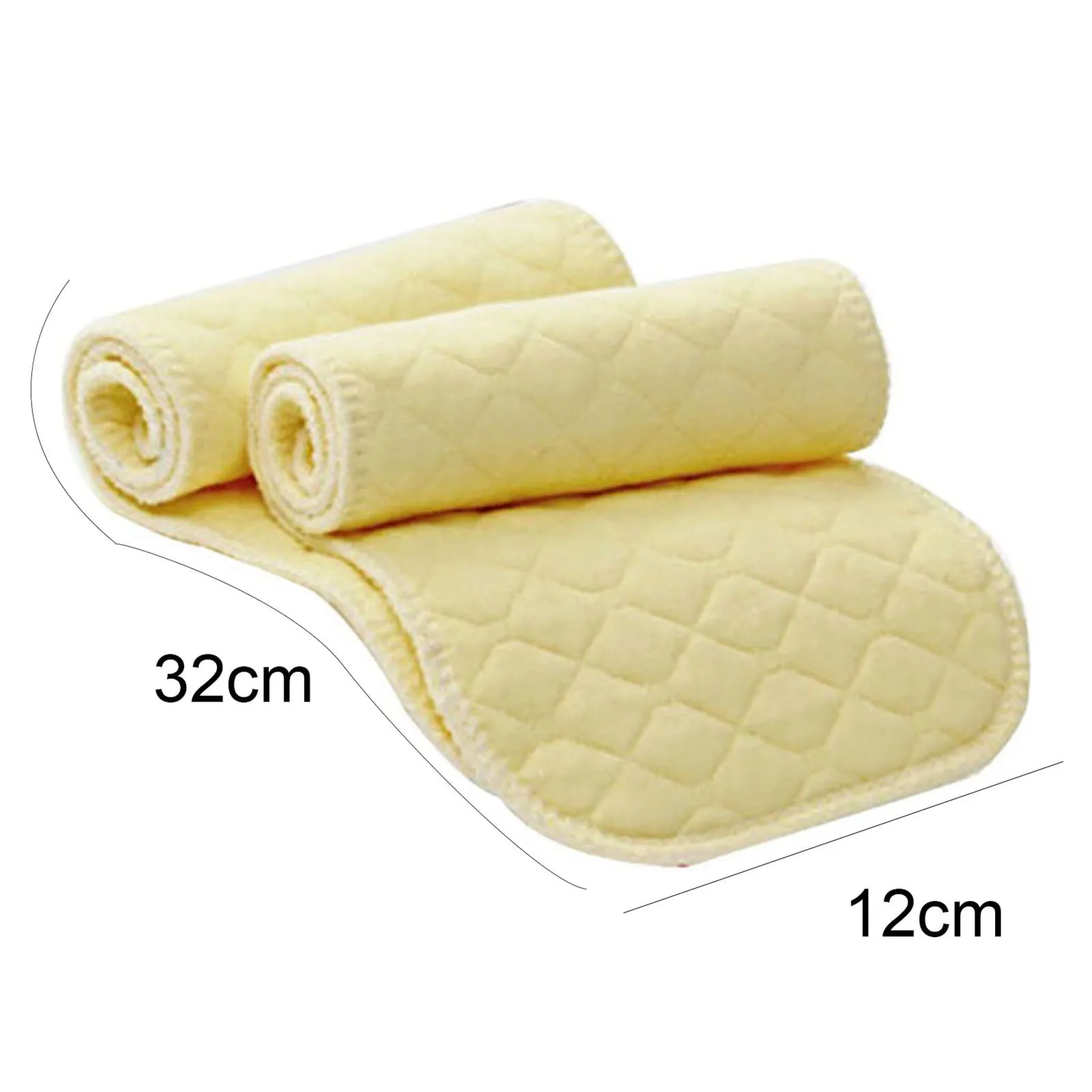 Microfiber Baby Nappies Reusable Cloth Diaper Nappy Liners Insert Waterproof 10pc 3Layers