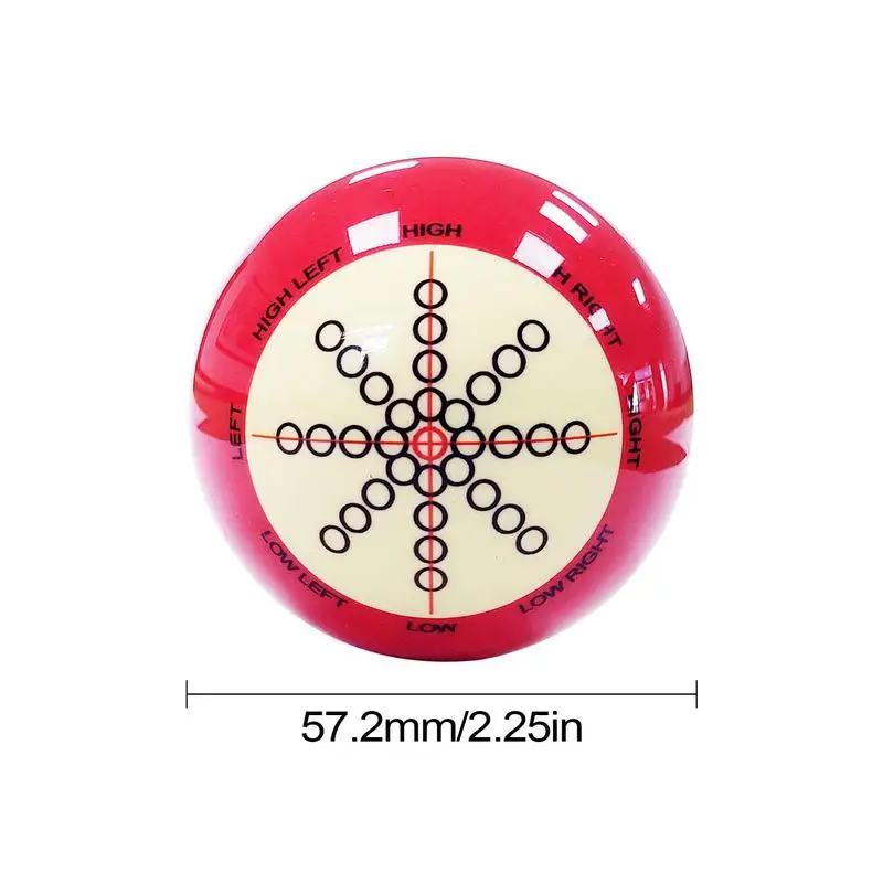 Beginner Billiards Training Ball Red-White Beginner Training Pool Ball White Red Resin Billiards Point Pool for Profession
