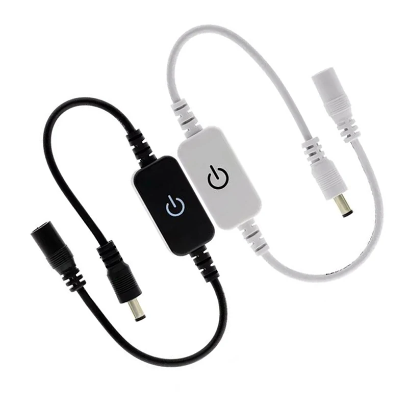LED 스트립 터치 조광기 밝기 제어 LED 조광기 스위치, 1 키 조광기, 12V-24V 조명 스위치 조정