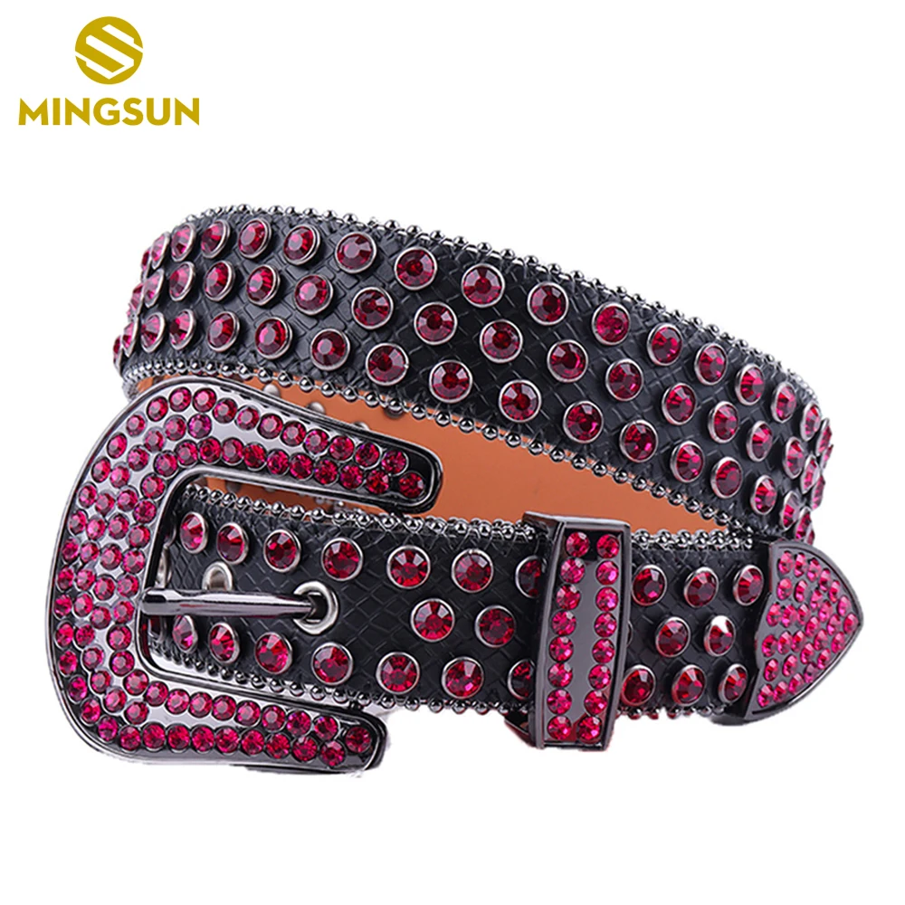 New Arrival Rhinestone Belt Western Cowboy Bling Dimond Studded