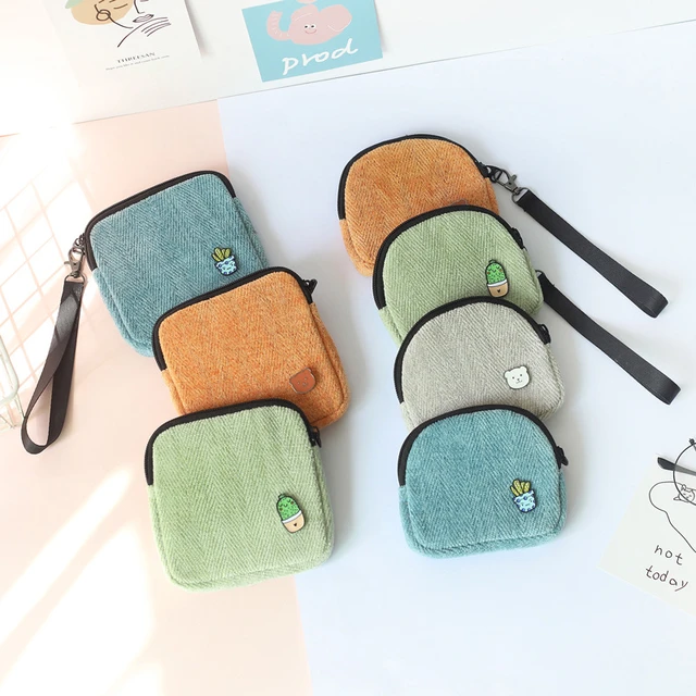 New Coin Purse Mini Zipper Small Hanging Bag Classic Pu Plaid Purse Female  Hand Card Bag Hot Sale Cute Wallet - AliExpress