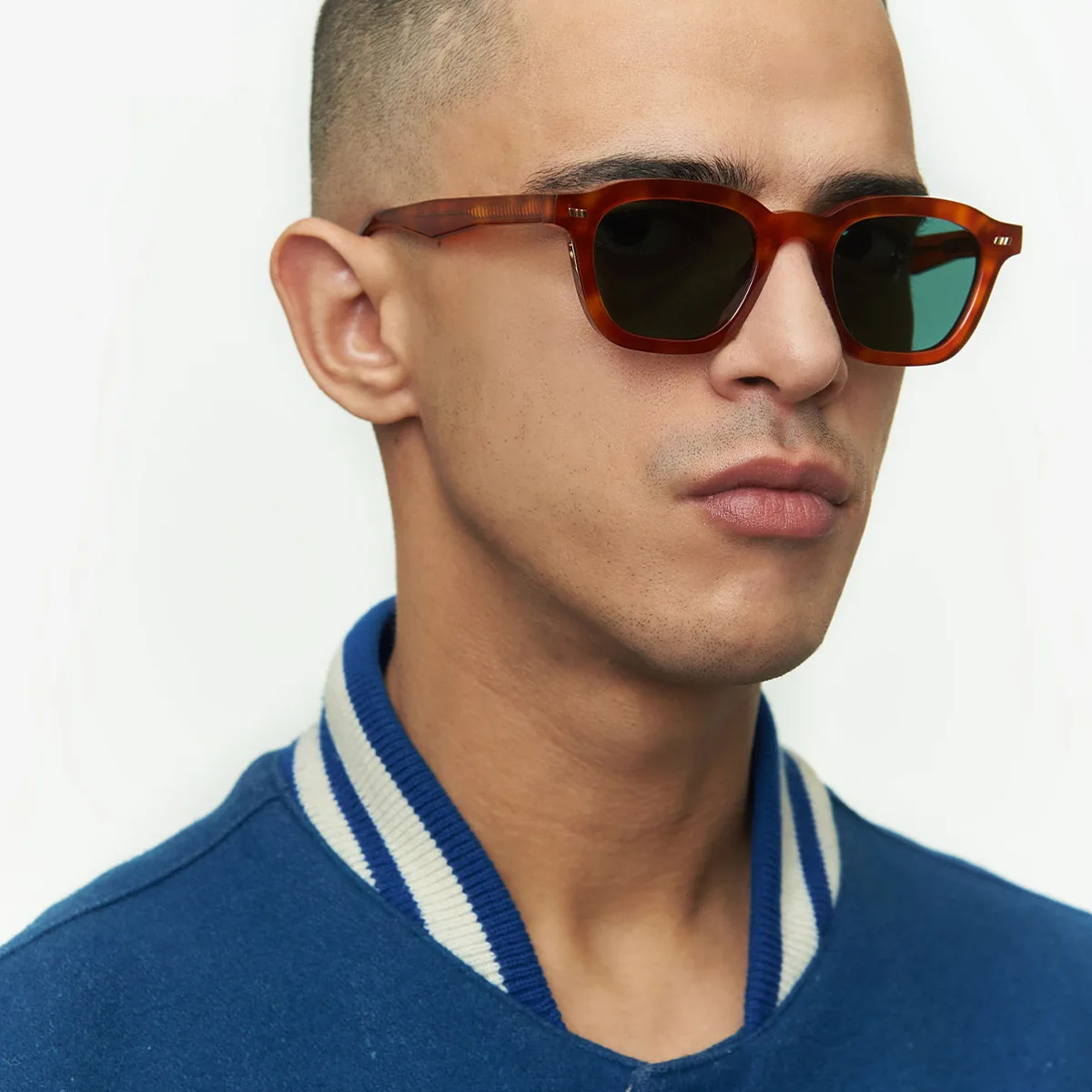 

2023 Retro simple square sunglasses European and American sunglasses black frame shade anti-ultraviolet fashion