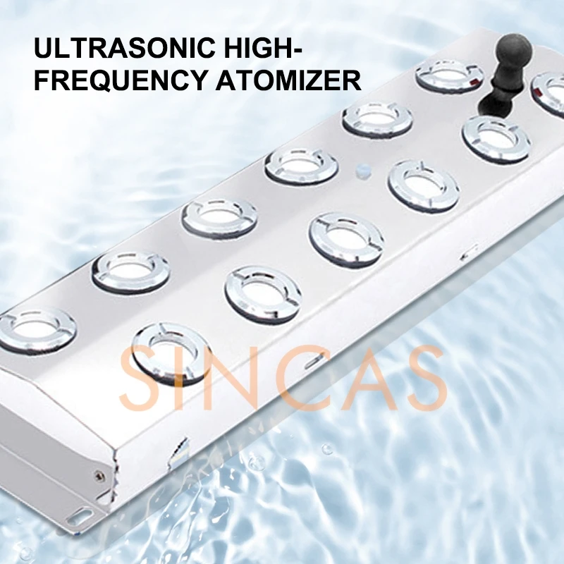 Description Picture 6 of item10KG-12KG/H Ultrasonic Atomizer Industrial Humidifier Fog Machine Ultrasonic Mist Maker Fogger For Vegetables Keep Fresh110-220V