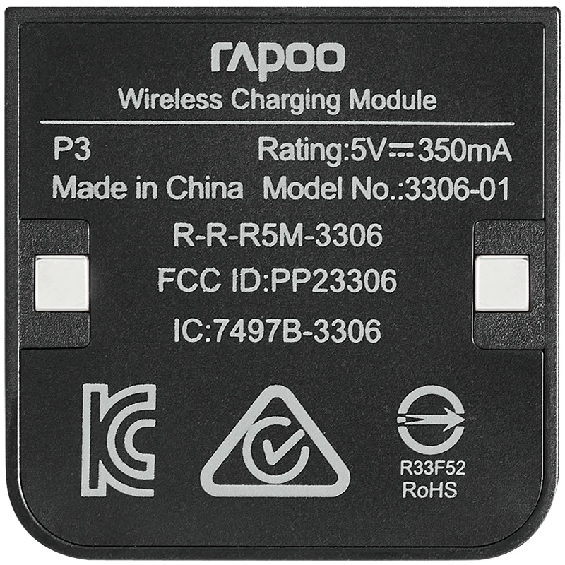 Módulo de Carregamento sem Fio Rapoo p3 Suporta Protocolo de Carregamento sem Fio qi Vt9pro Mt760 Série Vt0 - Imagem 5