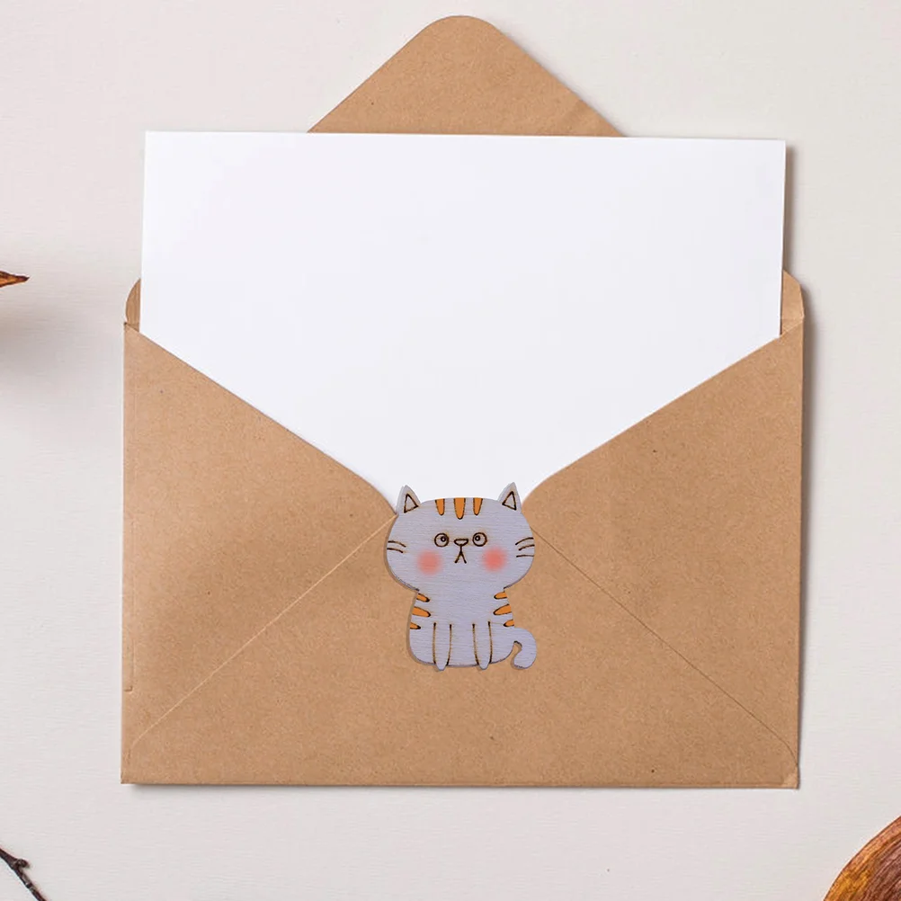 

Wooden Cat Cutouts Wood Discs Slices Blank Cat Animal Shaped Disc Home Diy Handicraft Birthday Party Small Cat Party Decorations