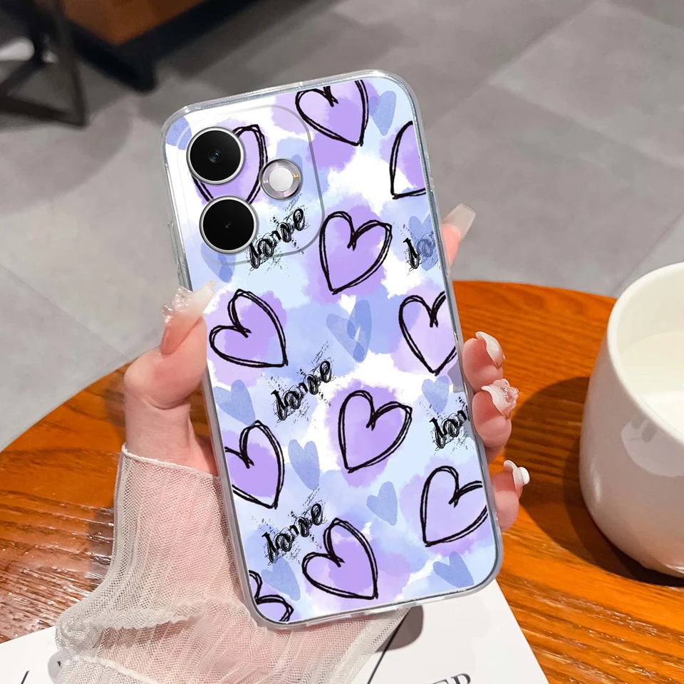 Personalized Clear Case with Butterfly & Cat Design - Antifouling & Anti-Drop Protection