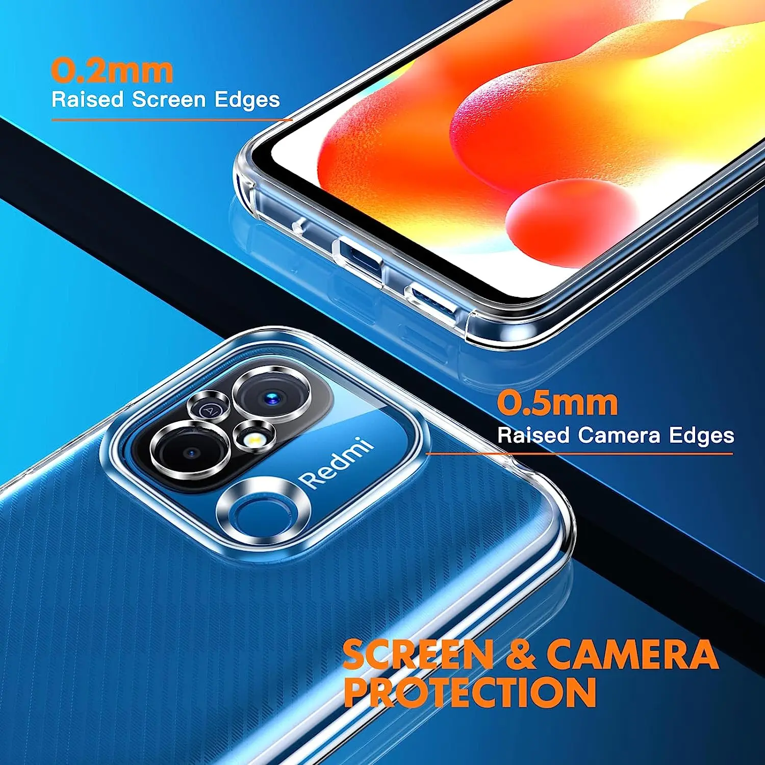 360 Full Cover Clear Hybrid Silicone Phone Case