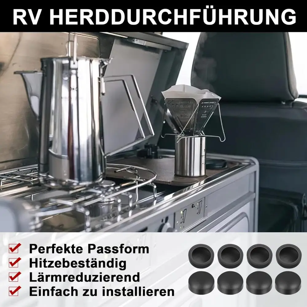 8 stücke RV Öfen Halter Gummi Abdeckkappen Für Dometic Smev Thetford Kochfelder Push Auf Waschbecken Kochfeld Camper Wohnmobil Caravan RV Zubehör – Detail 5