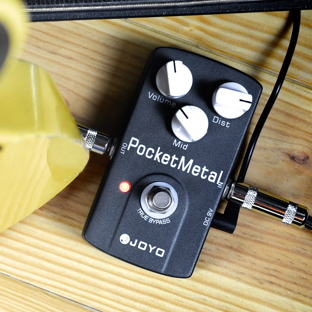 JF-35 POCKET METAL Distortion Pedal with MID Control Knob Modern Metal Distortio