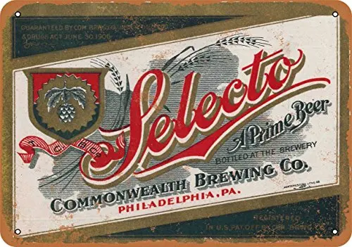 Metal Sign - Selecto Beer - Vintage Look 2 rustic san diego surf club octopus catch the wave vintage look metal sign