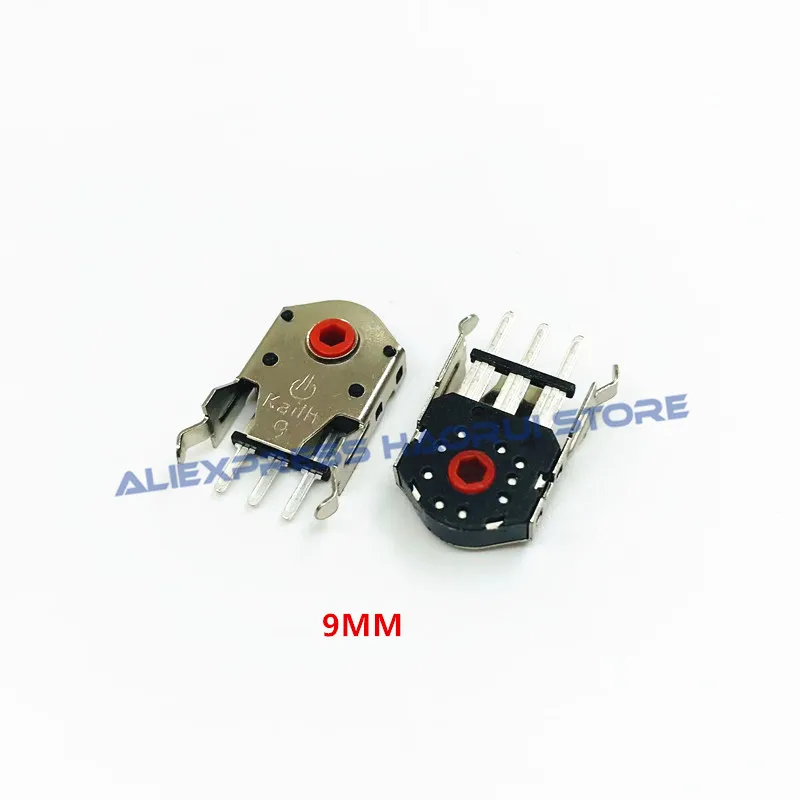 5Pcs Kailh 5/7/8/9/10/11mm Rotary Mouse Scroll Wheel Encoder 1.74mm hole mark 15-30g for PC Mouse alps encoder dust-free decoder
