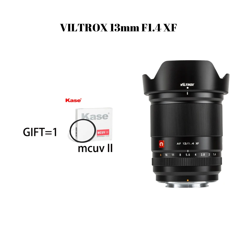 Viltrox 13Mm F1.4 Messa A Fuoco Automatica Obiettivo Ultra Grandangolare Grande Apertura Aps-C Obiettivo Per Obiettivo Fotocamera Fuji Xf X-Mount Sony
