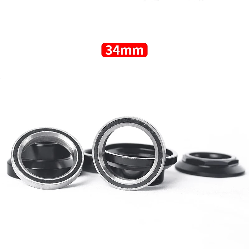 Aluminum Alloy Bicycle Bearing Bowl Set 34mm External Bearing Head Bowl Bicycle Parts Mountain Highway Bicycle Toothed Headset