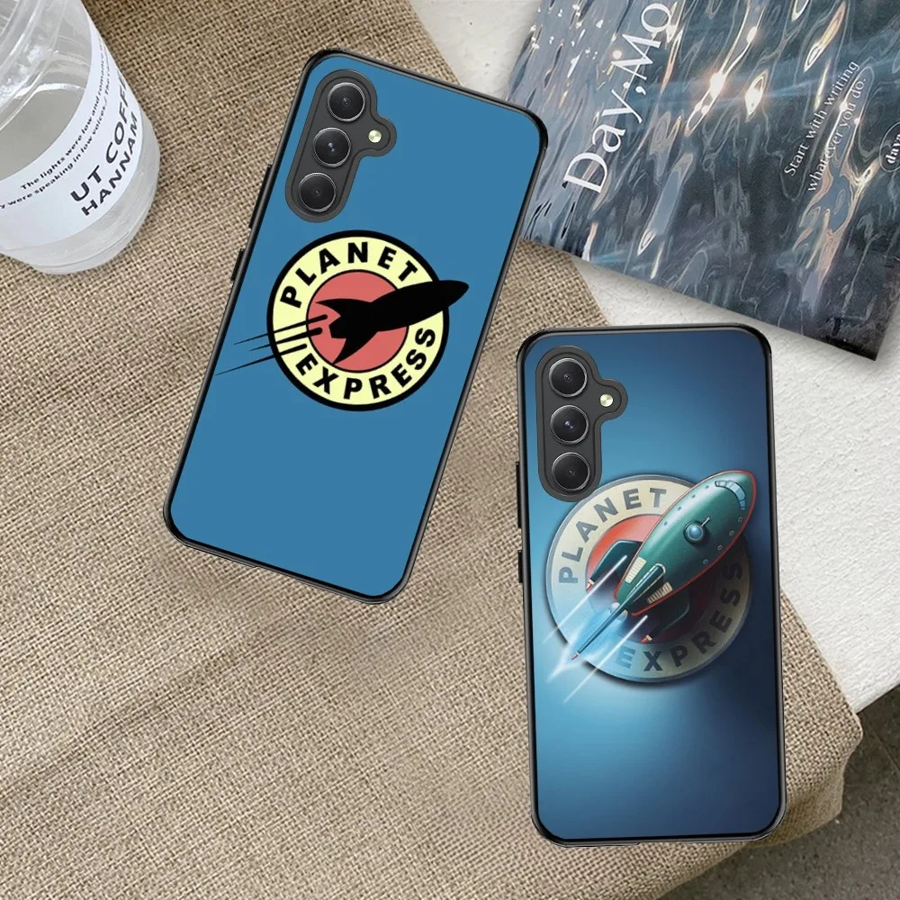Planet Express Logo  Phone Case For Samsung Galaxy A73 A54 A42 A34 A30-A20 A24 A14 A10S Soft Black Phone Cover