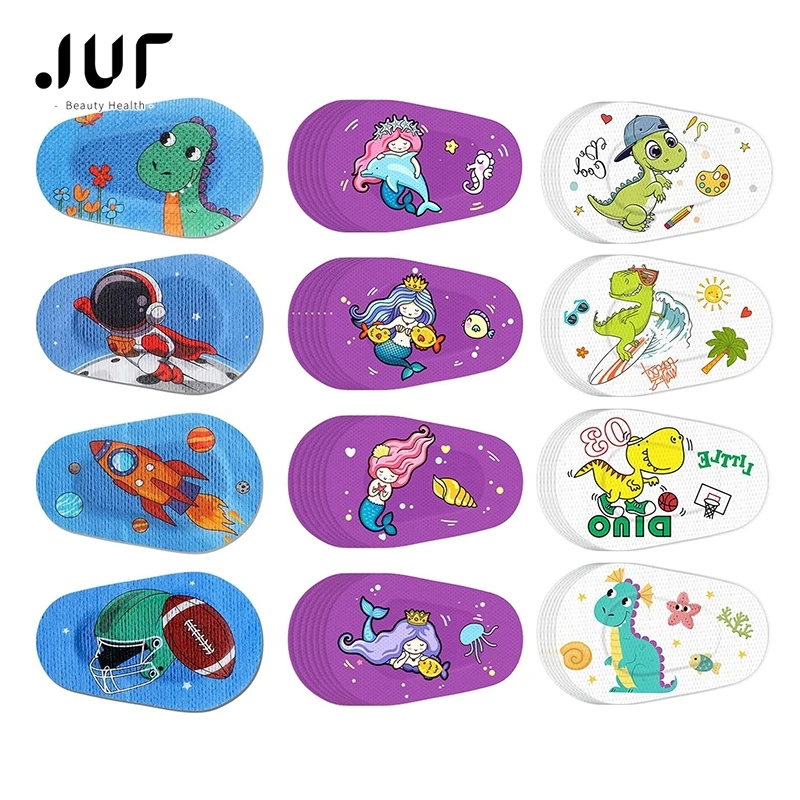 8PCS Medical Lazy EyePatch Eyeshade Adhesive Eye Patches Bandage For Kids Girls Boys For Amblyopia Lazy Eye Protect Eyesight eye patch