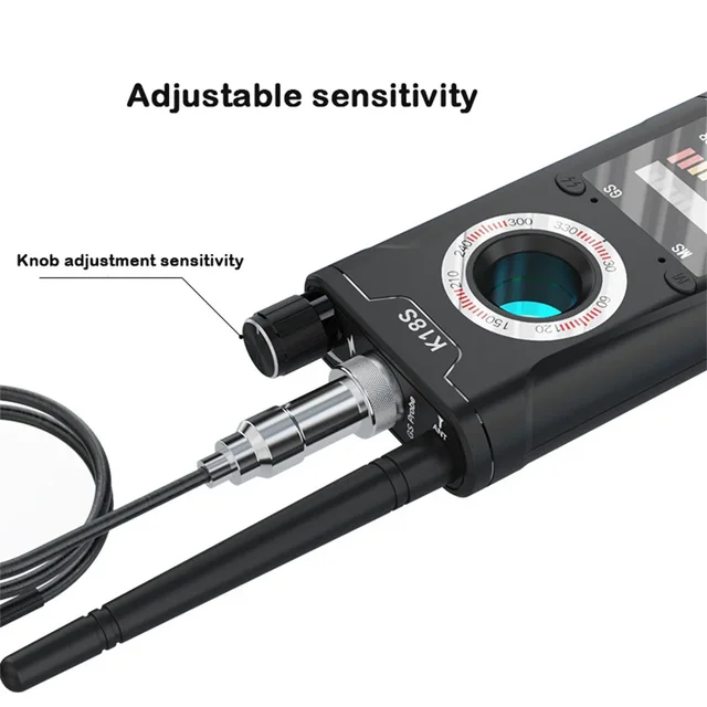K18s Multi-function Anti Detector Camera GSM Audio Bug Finder GPS Signal lens RF Tracker Detect Wireless Camera 6
