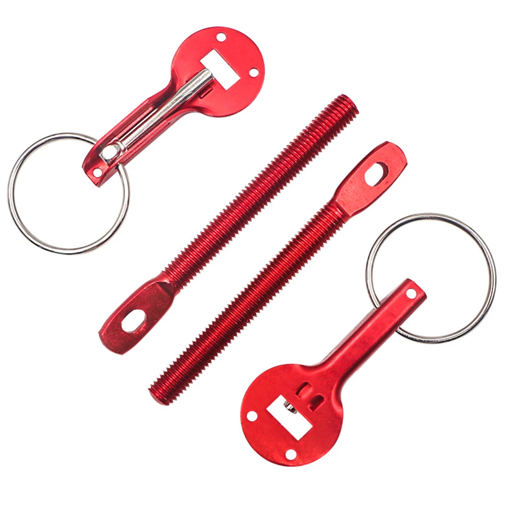 Hood Pins Kit Universal Cars Accessaries Aluminum Alloy Mount Hood Pin Bonnet Lock Kit Car Styling Tunning Lock Kit Down Hood Latch Pins