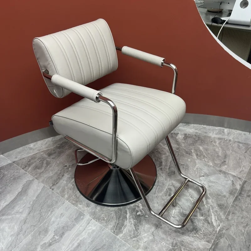 

Simple Professional Hair Salon Barber Chair Swivel Lift Barber Chair Perm Hair Dyeing Silla De Barbería Salon Furniture WT