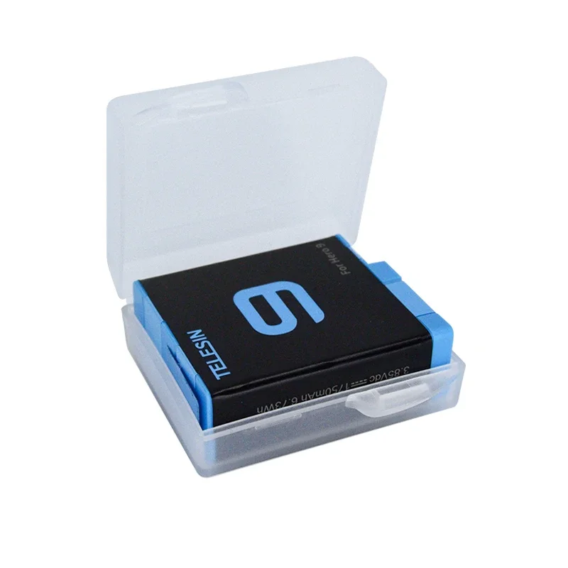 6Pcs Battery Moistureproof Storage Box Transparent Protective Case For Gopro Hero 9 8 7 6 5 Black Sports Camera Accessories