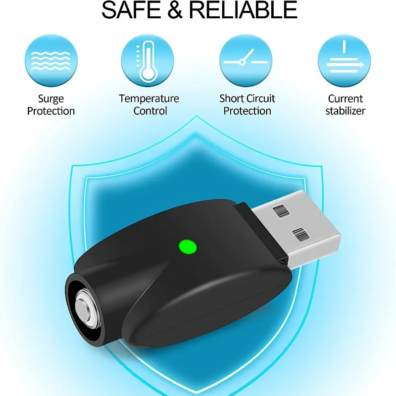USB Cable Charger, USB Head LED Intelligent Protection, Suitable for Stylus, Soldering Iron Charging use 3PCS