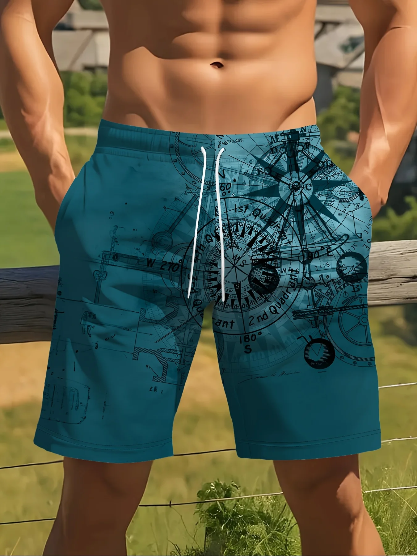 Mens Beach Shorts Casual Surfing Gym Sports Pants