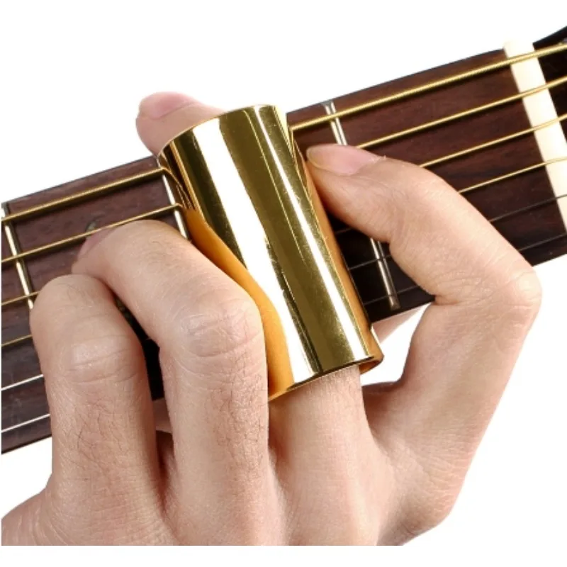 60MM Guitar Slide Bar Stainless Steel Metal/Glass Finger Slides For Ukulele Guitar Blues country jazz finger sleeve slide stick