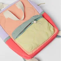 Colored Two-shoulder Bags Boys And Girls Brand New Casual Fashion Breathable Light Backpacks Kids Simple Canvas Bags Outdoor 2