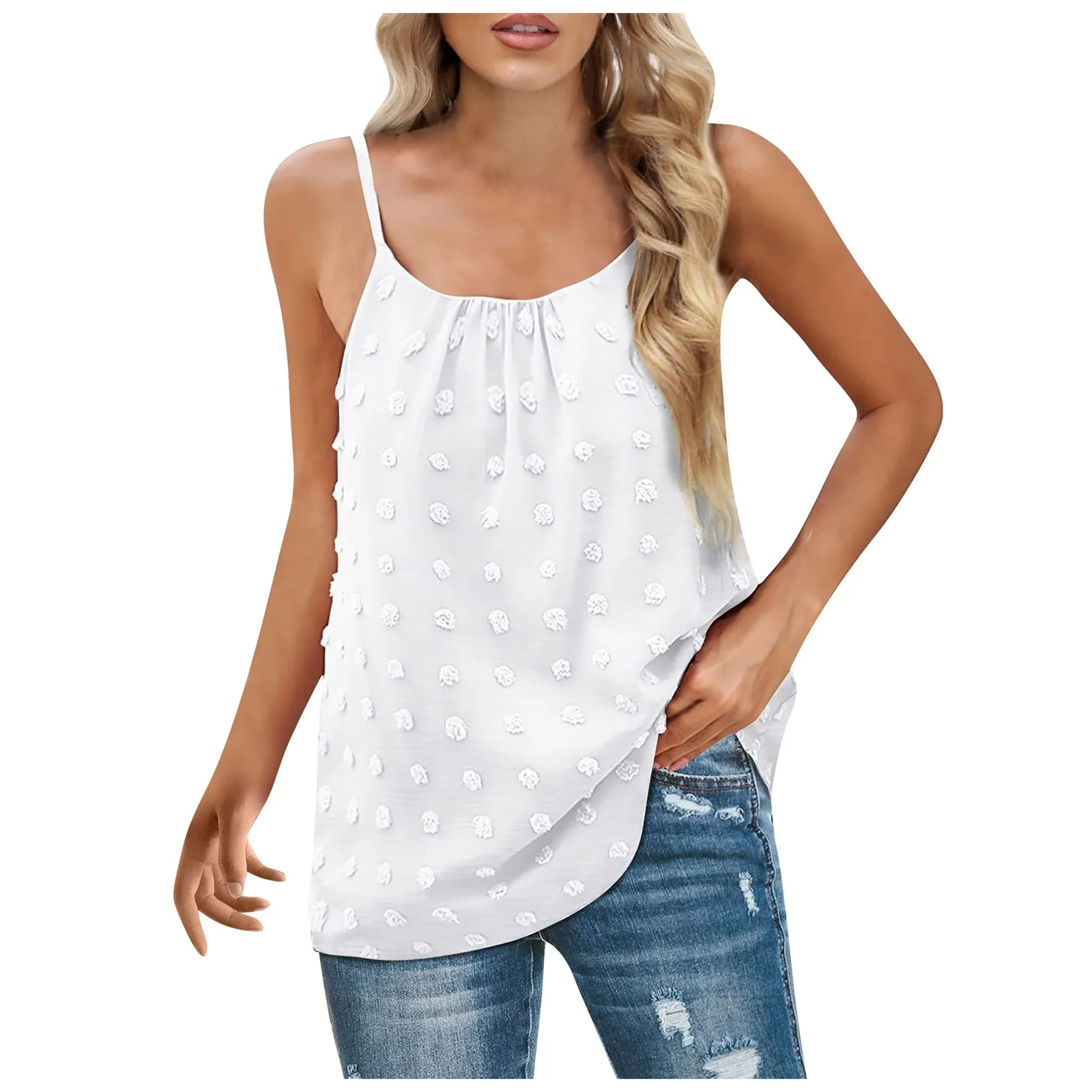 2022 Summer New Arrival Sexy Women Top Round Neck Knitted Shoulder